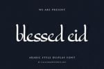 Blessed Eid Font