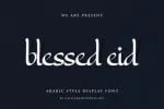Blessed Eid Font