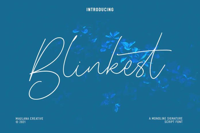 Blinkest Script Font
