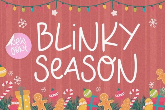Blinky Season Handwriting Font