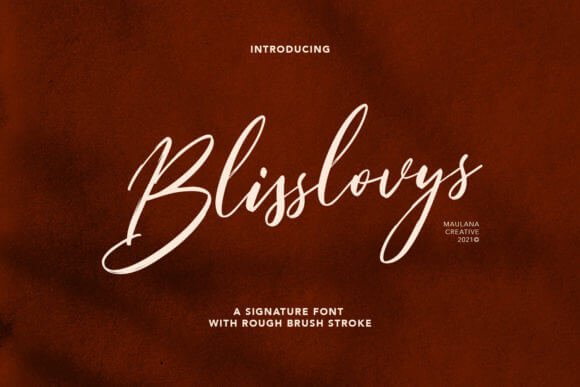Blisslovys Font