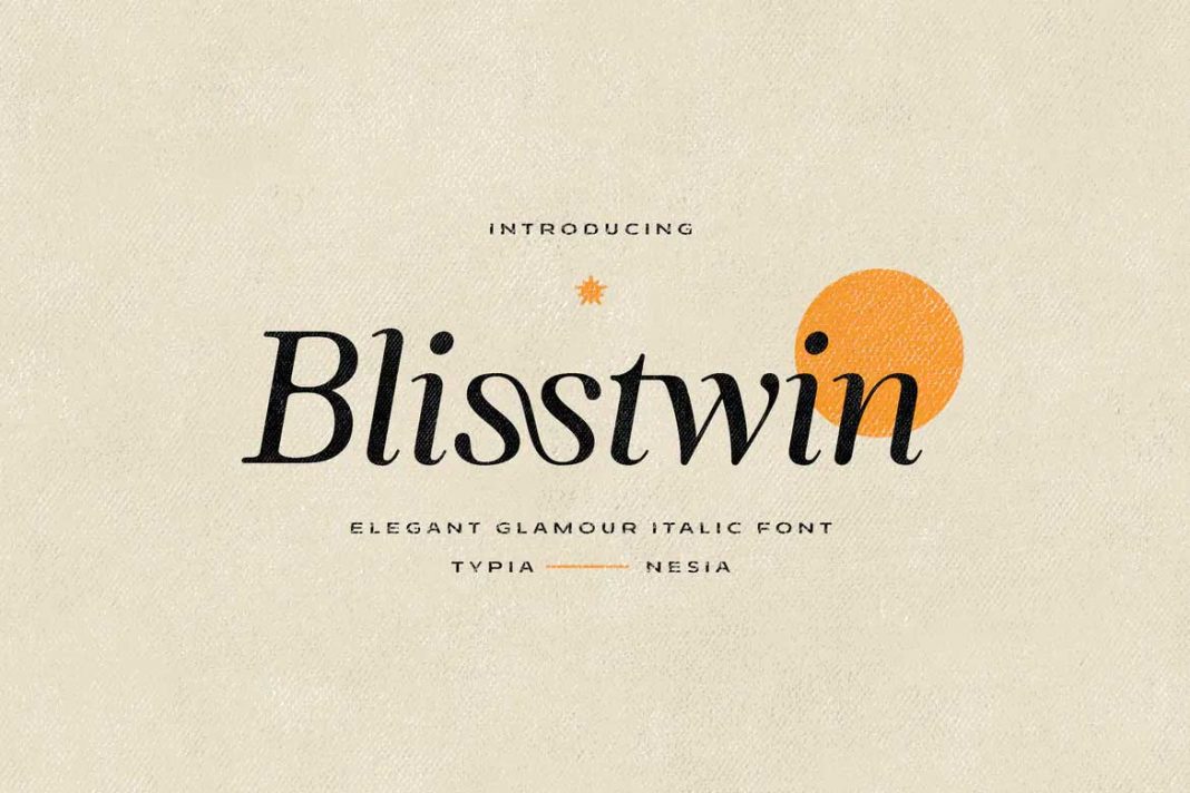 Blisstwin font