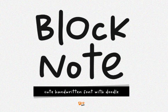 Block Note Font