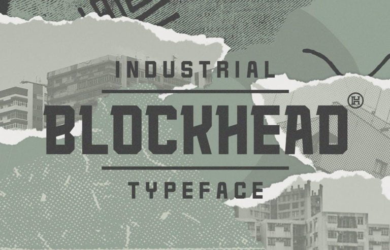 Blockhead Typeface Font Free Download