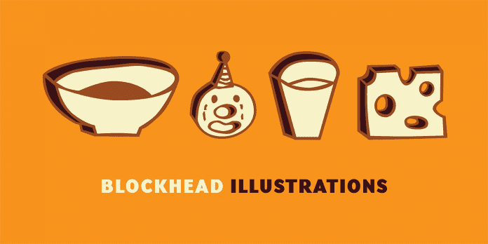 Blockhead Illust Font