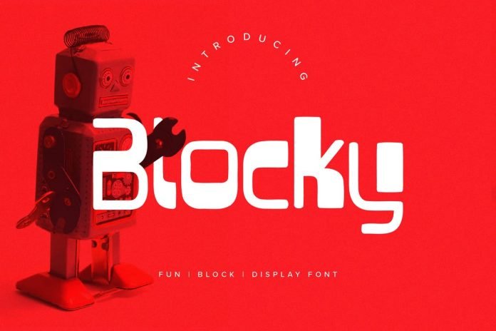 Blocky Fun Display Font