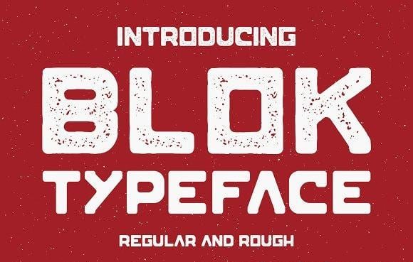 Blok Typeface Font