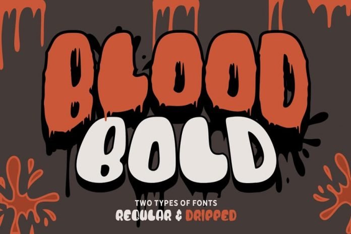 Blood Bold - Fun Halloween Two Fonts