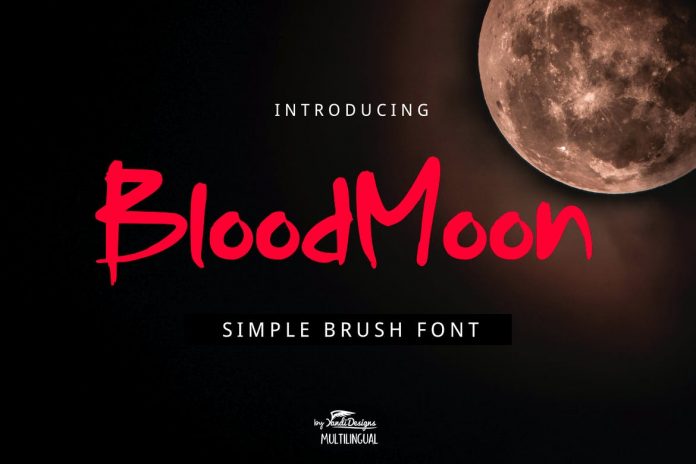 Blood Moon Font