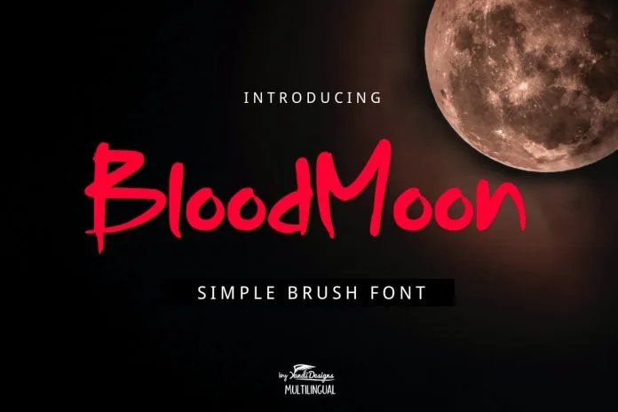 Blood Moon Font