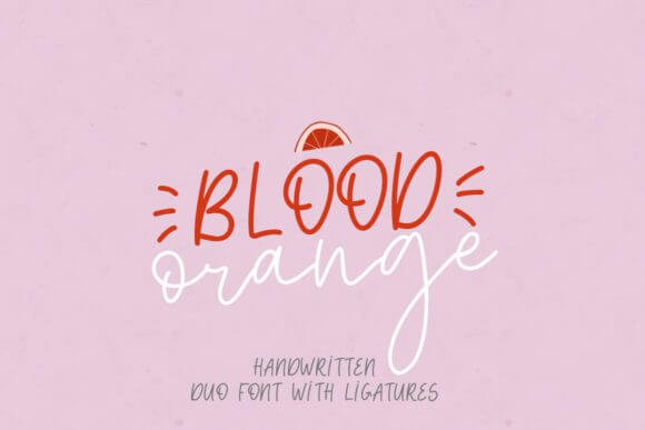Blood Orange Duo Font