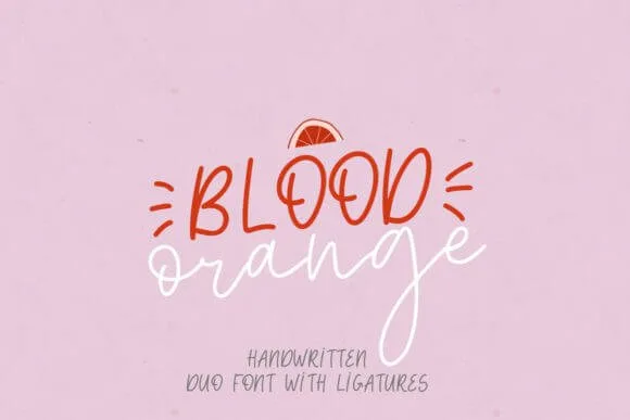 Blood Orange Duo Font