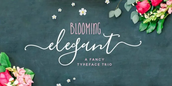 Blooming Elegant Font Blooming Elegant Font