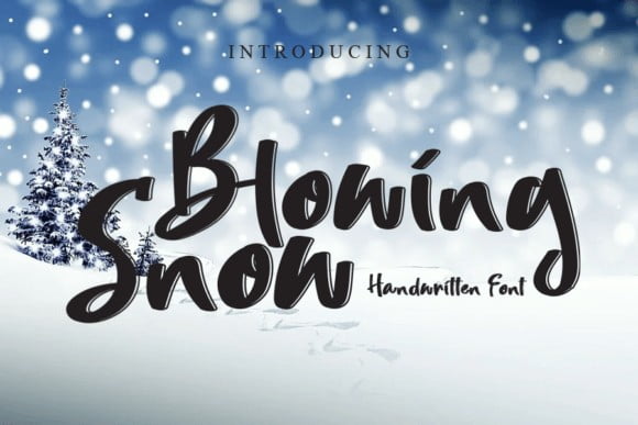 Blowing Snow Handwritten Font