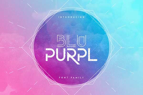 BluPurple Font