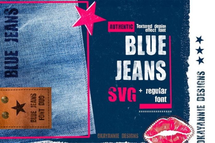 Blue Jeans SVG Font