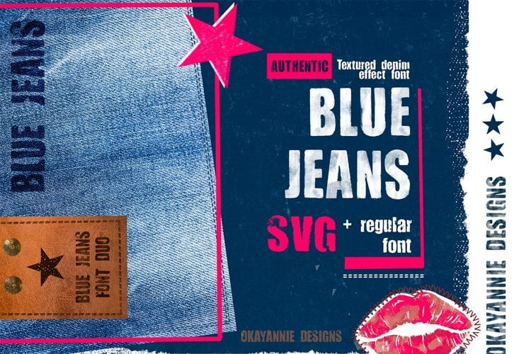 Blue Jeans SVG Font