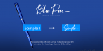Blue Pen Font