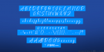Blue Pen Font