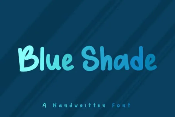 Blue Shade Font