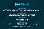 Blue Shade Font