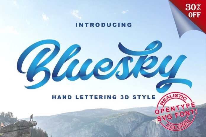 Bluesky OpentypeSVG Font