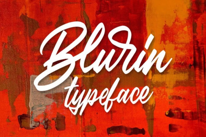 Blurin Script Font