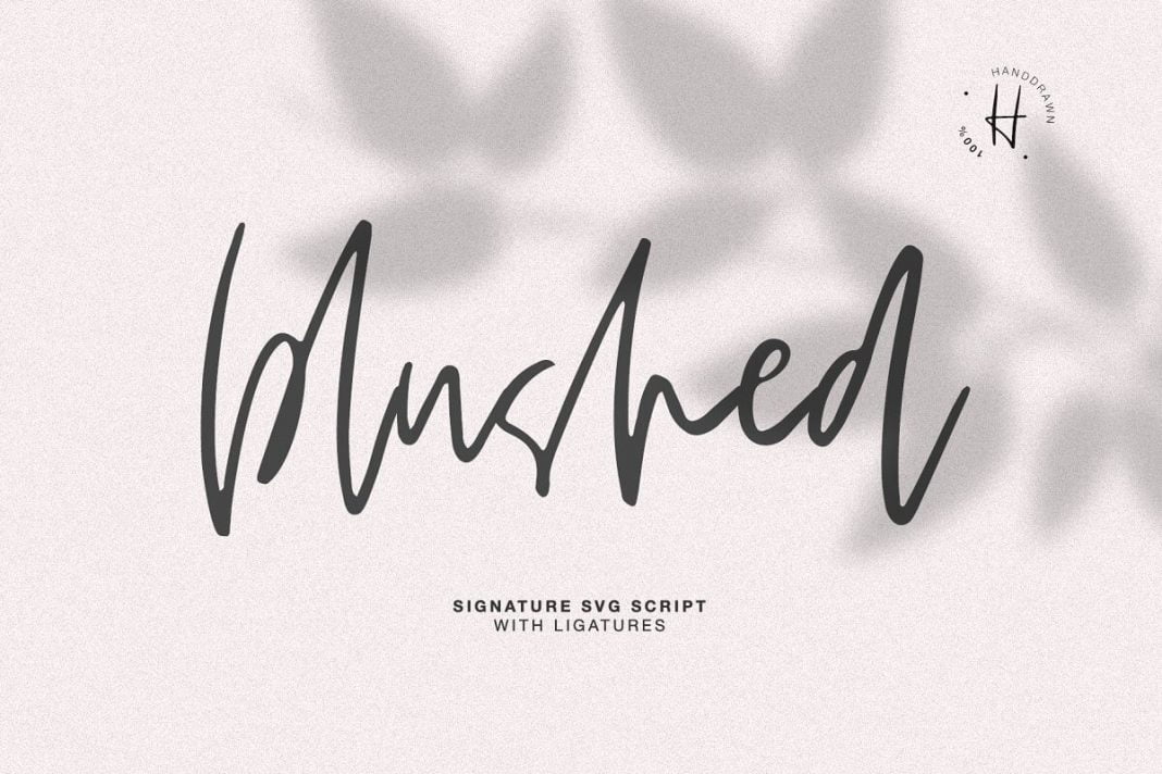 Blushed Script Font