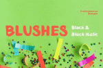 Blushes Black Black Italic