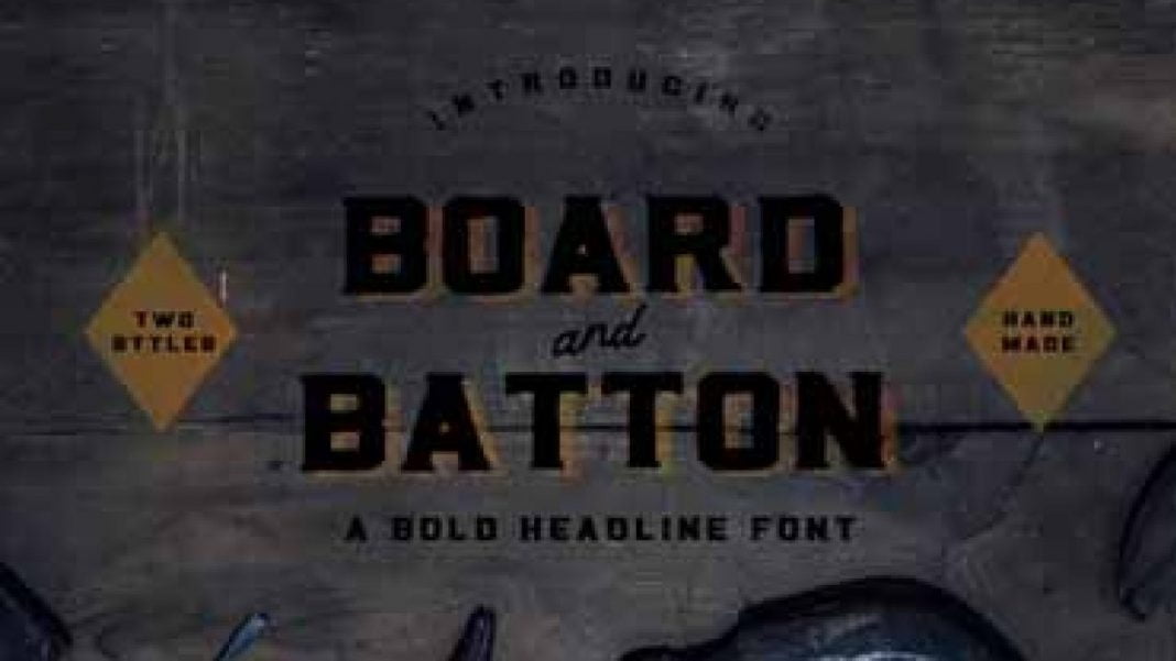 Board & Batton Font