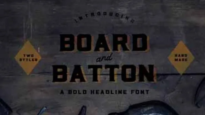 Board & Batton Font