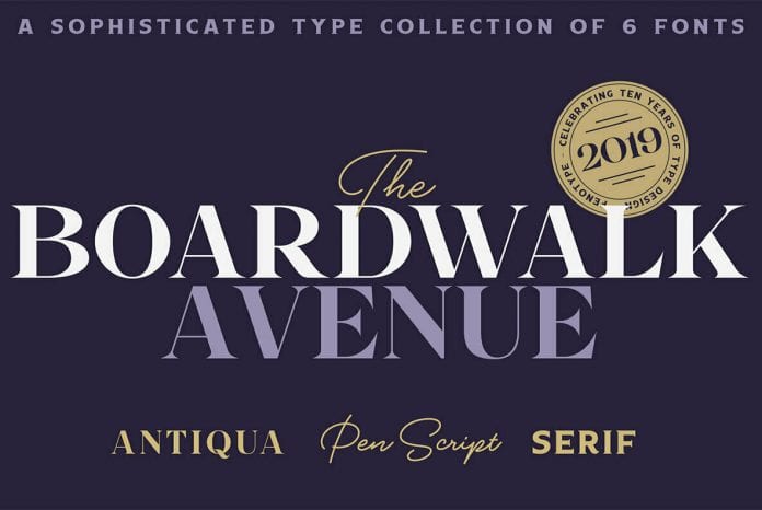 Boardwalk Avenue Font Families
