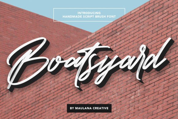Boatsyard - Lovely Brushed Handwritten Font