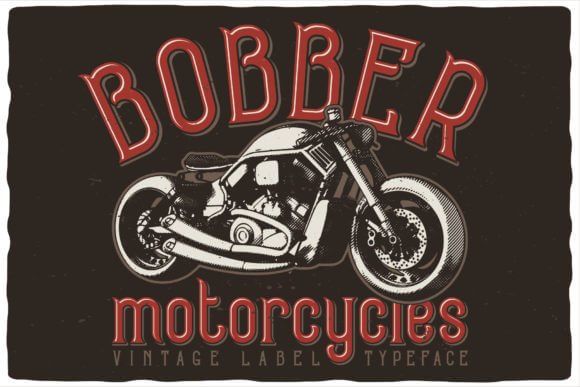 Bobber Motorcycles Font