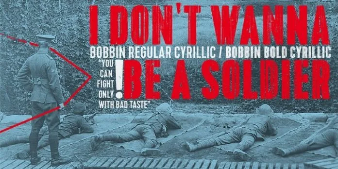 Bobbin Cyrllic Font