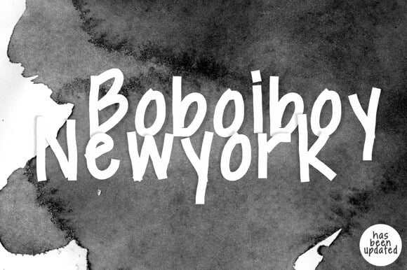 Boboiboy Newyork Font
