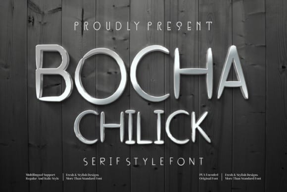 Bocha Chilick Font