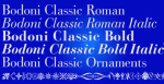 Bodoni Classic Font Family