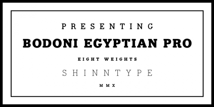 Bodoni Egyptian Pro Font