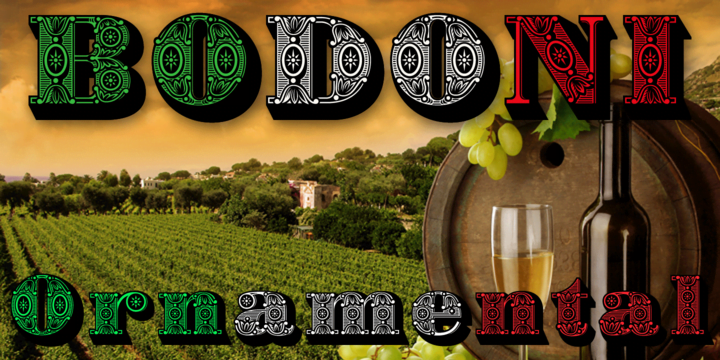 Bodoni Ornamental Font Bodoni Ornamental Font