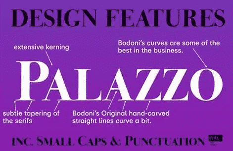 Bodoni Palazzo Font Bodoni Palazzo Font