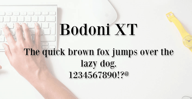 Bodoni XT Free Font