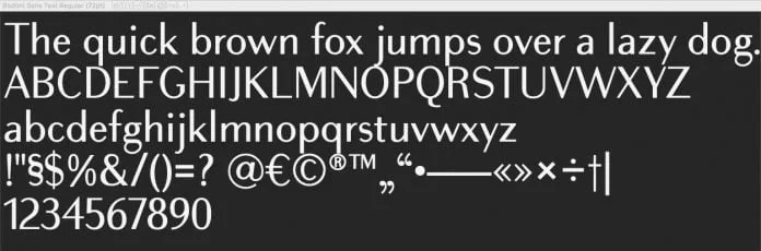 Bodoni sans Font