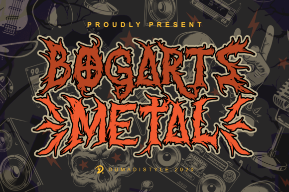 Bogarts Metal Font