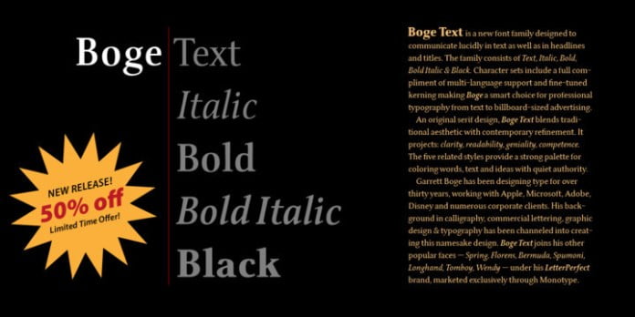 Boge LP Font Family
