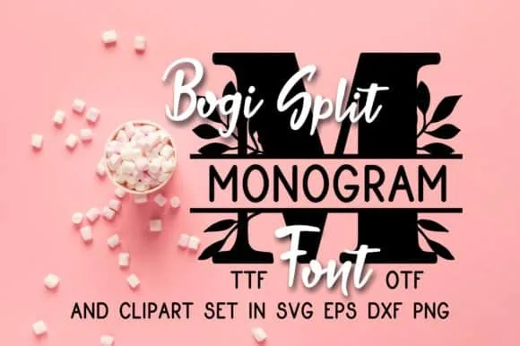 Bogi Split Monogram Font