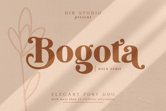 Bogota - A Modern & Clean Display Font