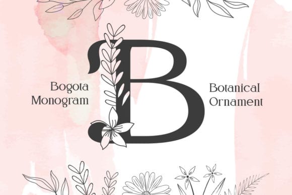 Bogota Monogram Font
