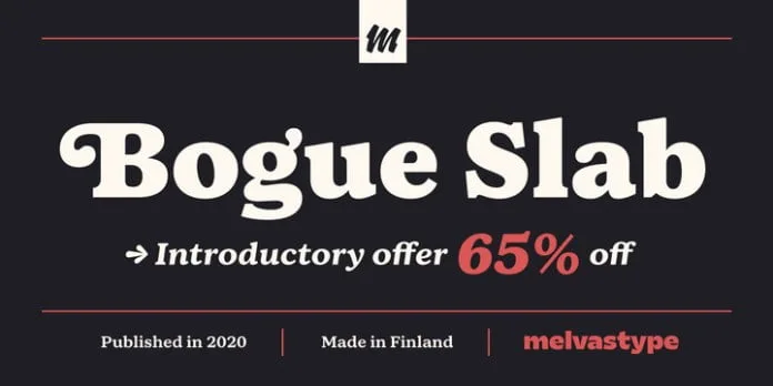 Bogue Slab Font Family