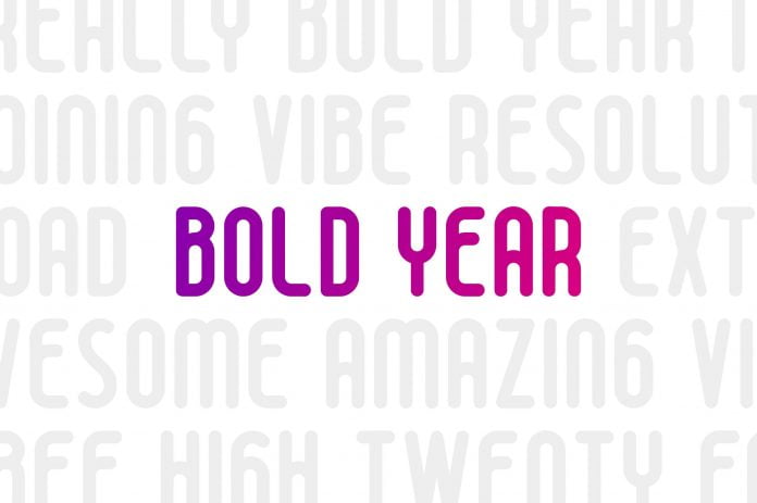 Bold Year Font
